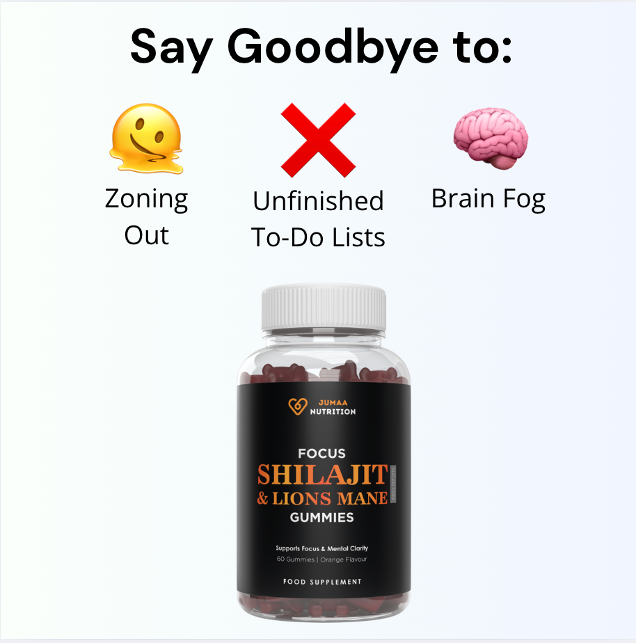 Focus Shilajit & Lions Mane Gummies