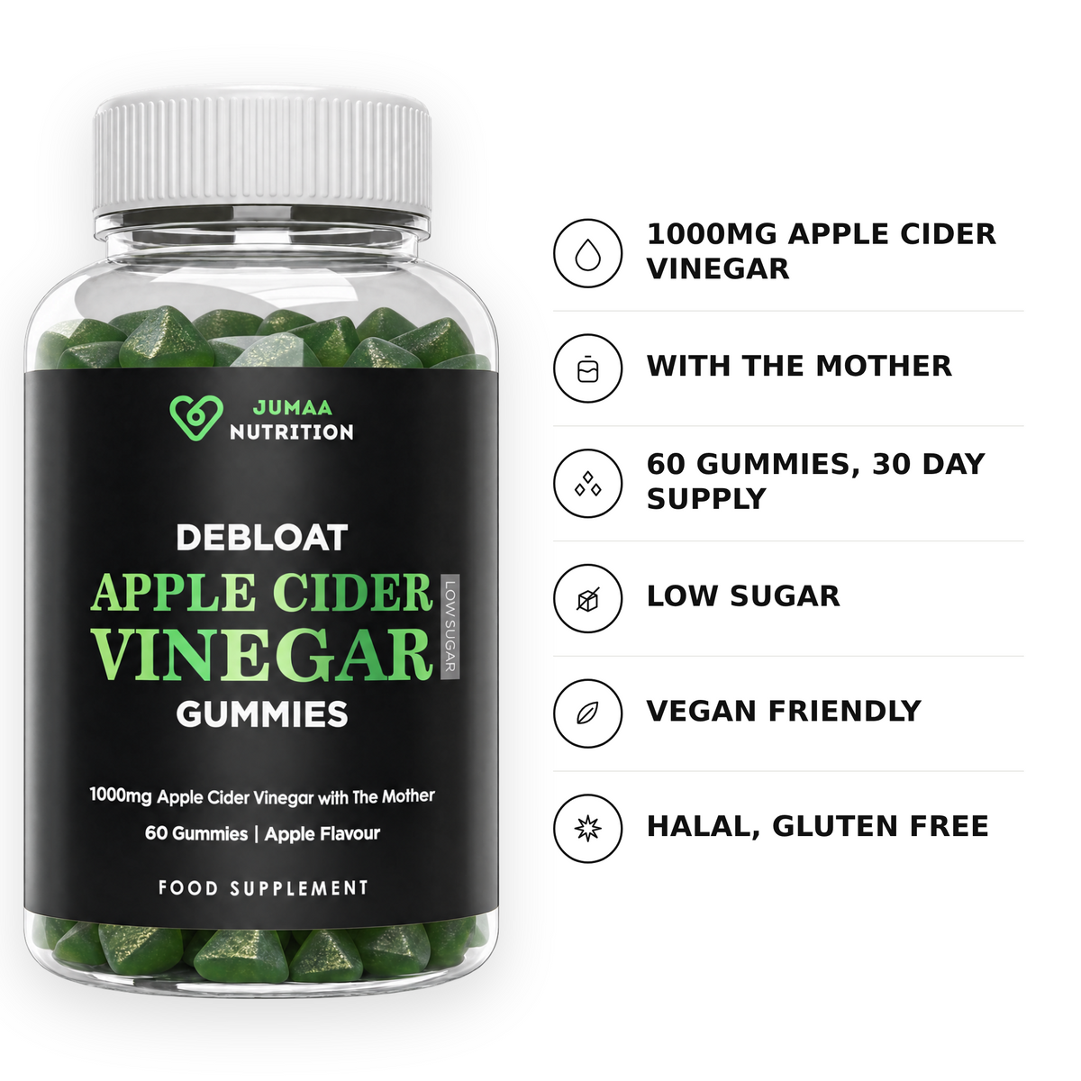 Debloat Apple Cider Vinegar Gummies